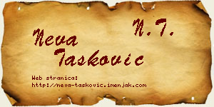 Neva Tasković vizit kartica